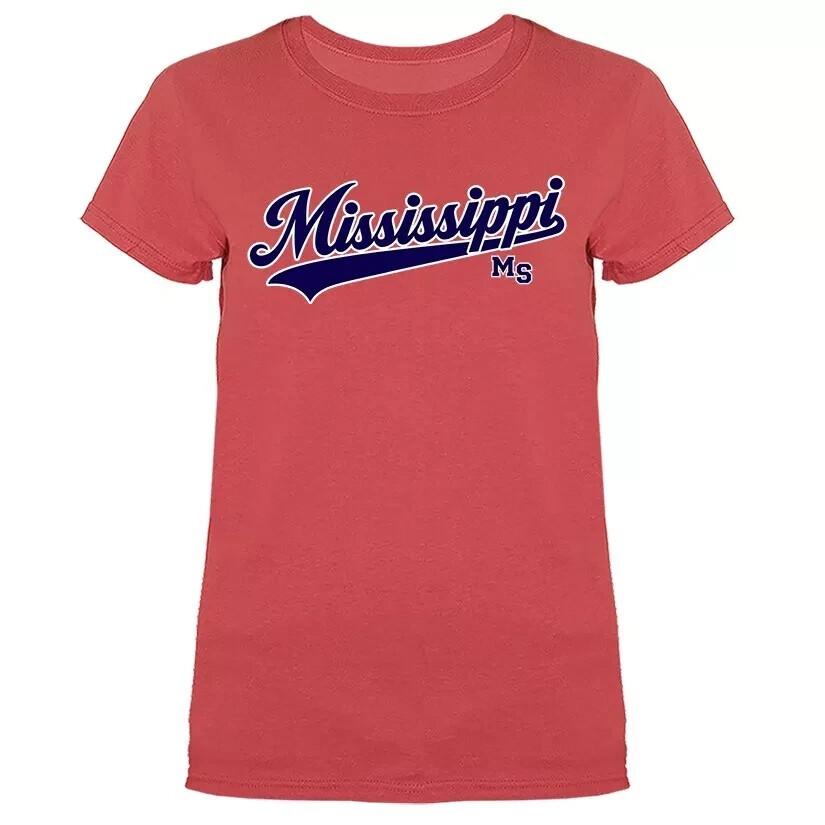 State of Mississippi Swoosh Women s T-shirt Unisex T-Shirt S