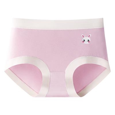 Middle School Students' Breathable Cotton Middle Waist Pure Cotton Simple and Fashionable Fresh Underwear for Girls' Shorts