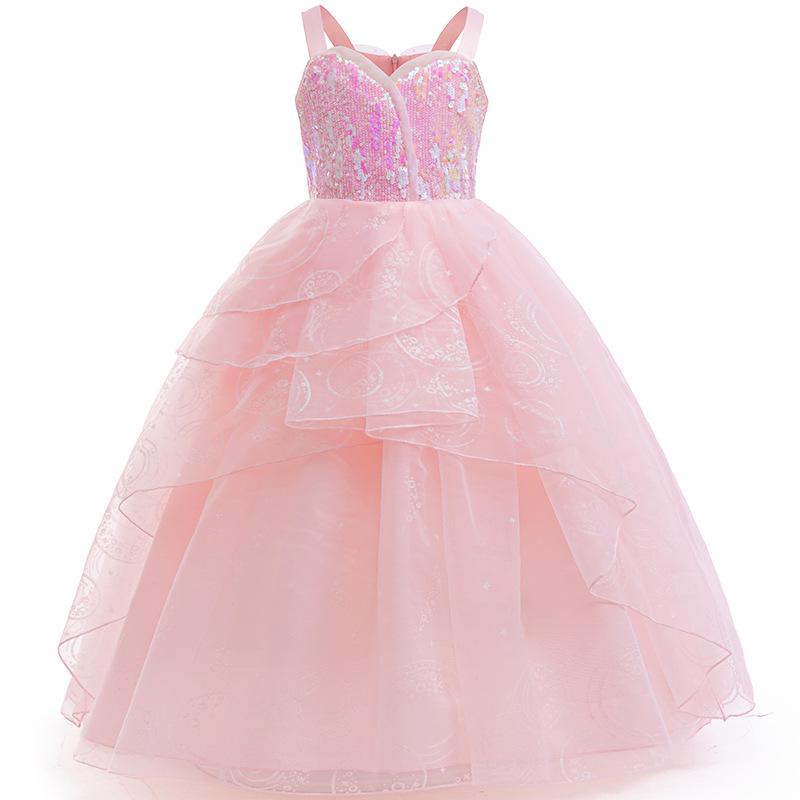 Halloween Magic Wicked Witch Glinda Cosplay Dress - Princess Style for Girls