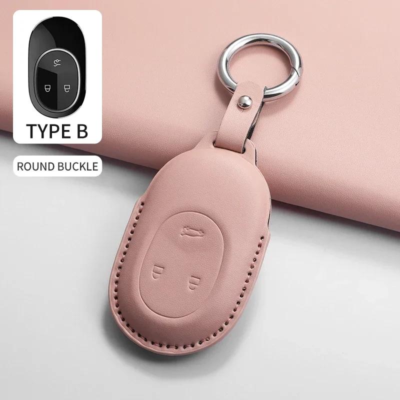 Car Key Case Cover Shell Fob for For Wei Lai NIO ES6 ES7 ES8 ET5 ET7 ET9 EC6 EC7 ET5T EVE EP9 2018-2026 PU Car Key Protector Bag