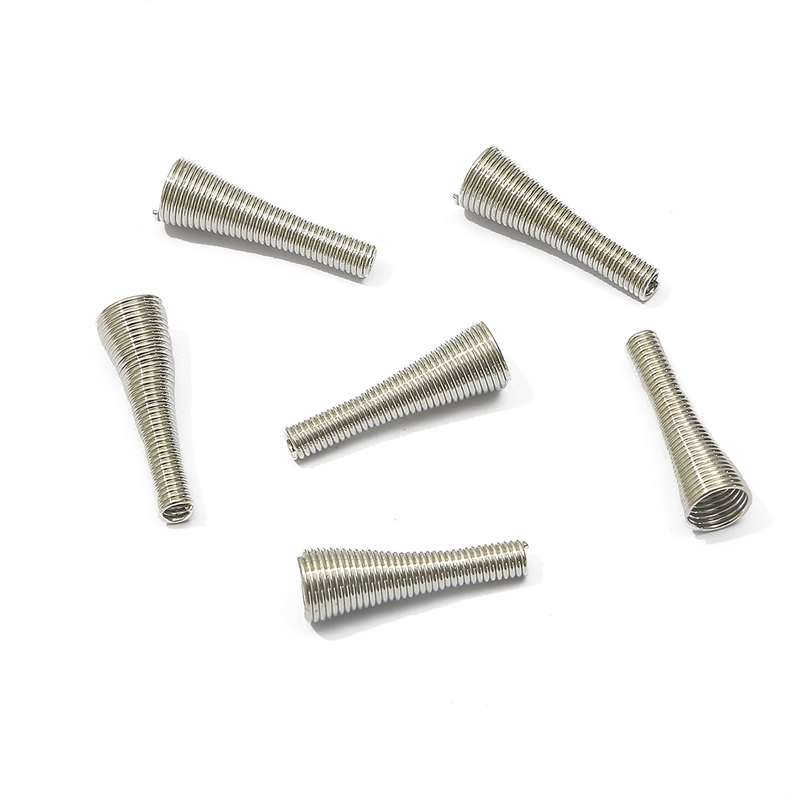 10Pz Forma a Imbuto con Molla Metallica Perline Distanziatrici Cappucci Forniture per Perline Fai da Te Bobina a Molla Conica Tappi Terminali Per Creazione di Gioielli