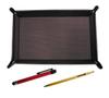 Shibochoco Color Cowhide Leather Pen Red Metal Touch Stick and Slim 60 Ballpoint Pen Gold Set Tray, TRATYO-ALR-SV60KBP