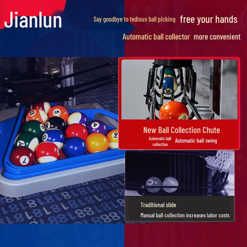 JEEANLEAN Standard Home Chinese 8-Ball Pool Table