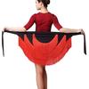 Latin Dance Dress: Women's Tassel Skirt Performance Costume with Apron Scarf