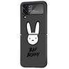 Custodia Bad Bunny X100pre Per Samsung Galaxy Z Flip 3 4 5G Nera Rigida PC Alloggiamento Telefono Z flip4 Lusso Coque Guscio