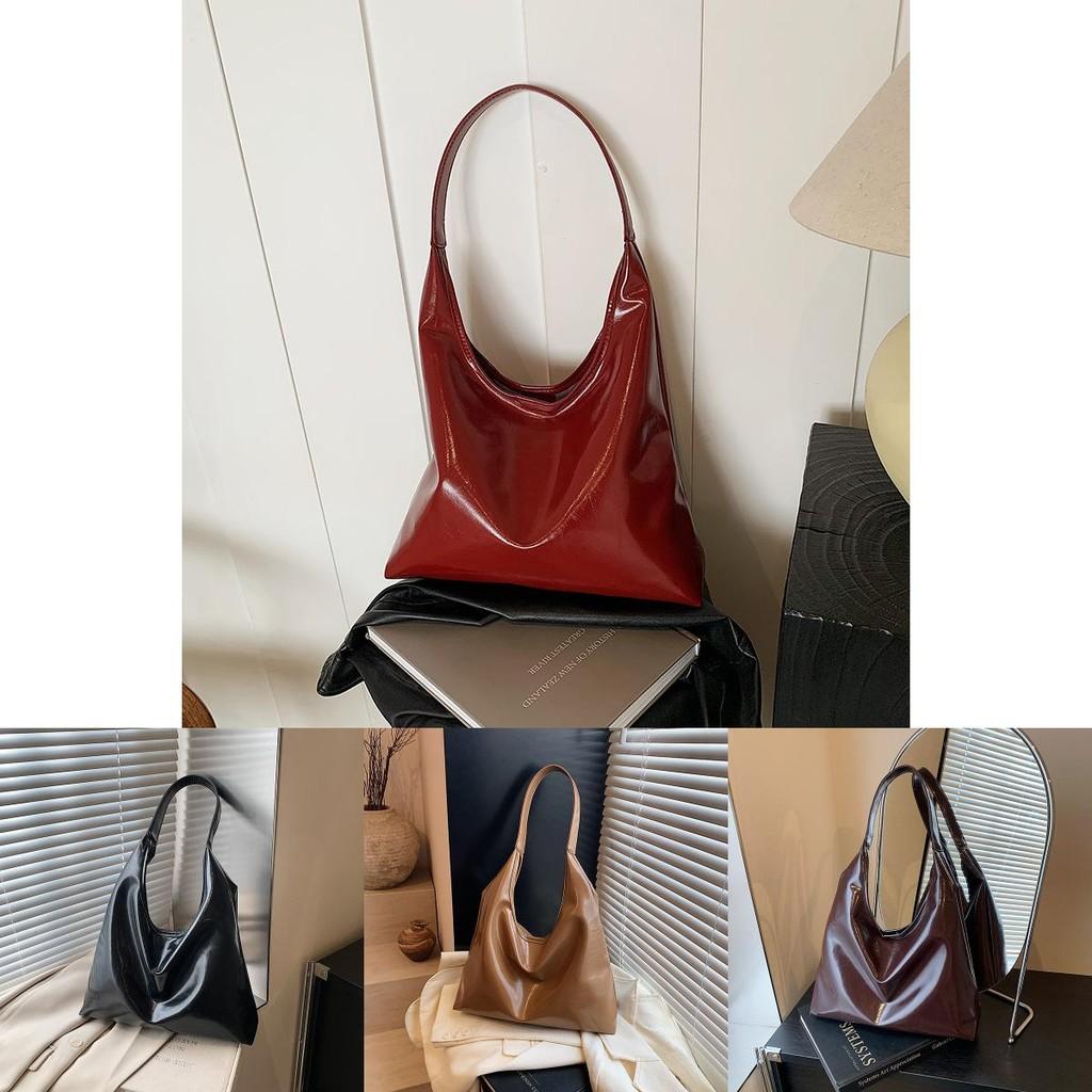 Sleek And Spacious Womens Shoulder Bag Trendy Bucket Shape Ideal For Daily Wear