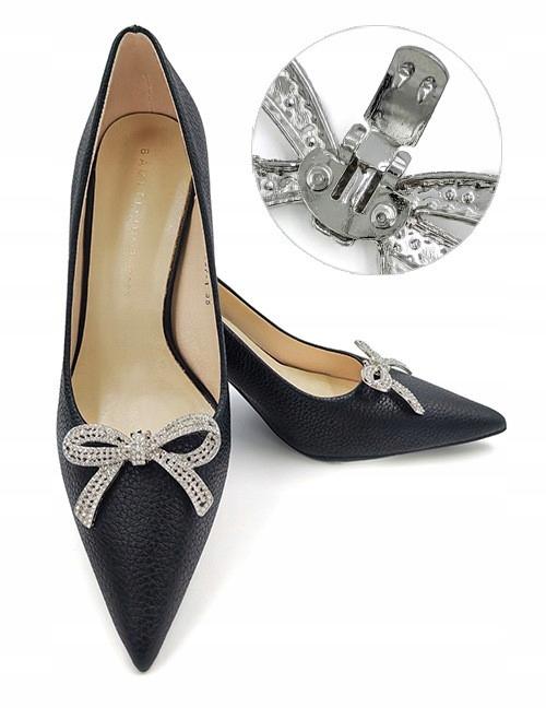 BOWS rhinestones for shoes CLIPS for high heels elegant DECORATIONS for shoes
