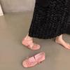 French inner height increase single shoes women's 2025 new spring and autumn silver Mary Jane shoes ballet evening shoes with skirt