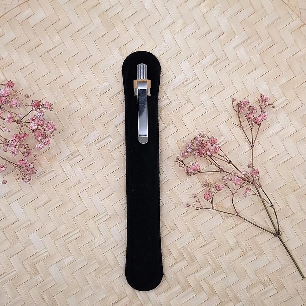 Custom 5Pcs Bamboo Ballpoint Pens Wedding Favour Pen Teacher Appreciation Back To School Stationery Bridal Shower Corporate Gift