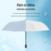 YUHANG Portable Manual Black Coated Folding Umbrella