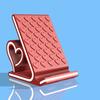 3D Printed Heart-shaped Phone Stand Kawaii Anti-slip Desktop Mobile Phone Holder Romantic Creative Smartphones Support Bracket