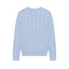 Polo Ralph Lauren Solid Color Crew Neck Cable Knit Pattern Printed Embroidered Slim Fit Long Sleeve Sweater Men Sweater Light-Blue 710775885-503