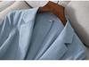 White Korean Slim-Fit Women's Blazer - Spring/Summer 2025