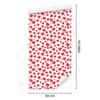 Hearts Wallpaper Coral, White and Red 50x1000