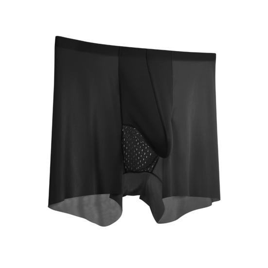 Men Boxer Underwear Elastic Mid-Waist Elephant Nose Design Shorts Briefs Quick Drying Seamless Soft Fabric