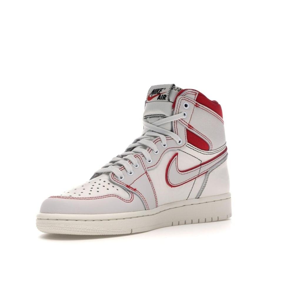 Air Jordan 1 Retro High OG Phantom Men Sneakers White Sail Black-Phantom-University-Red 555088-160