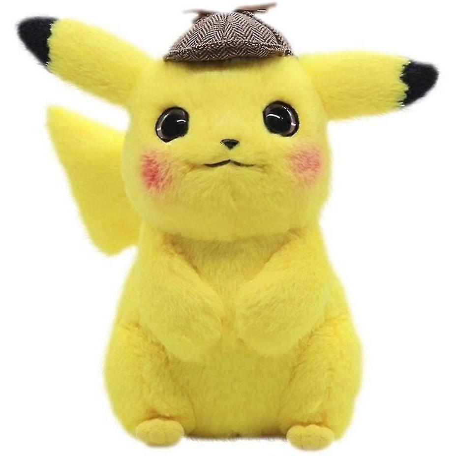 Peluche Pikachu 28CM Giocattolo Detective Film Giapponese Anime Giocattoli Bambola Morbida Carina Regalo