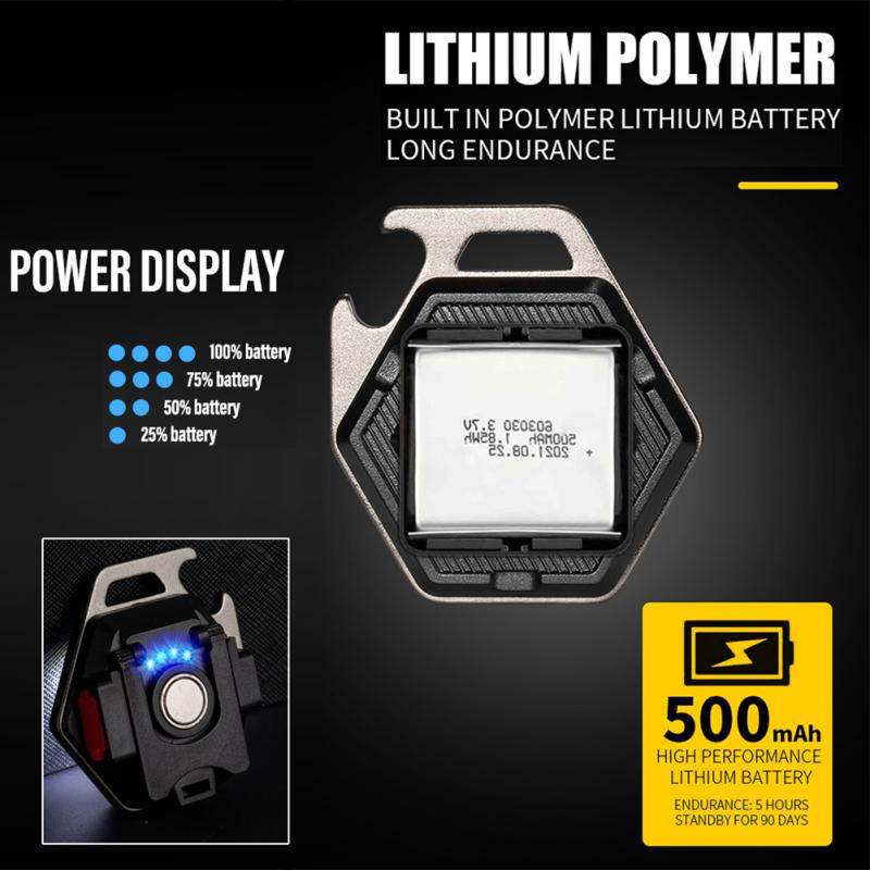 Mini Led Keychain Light Portable Ultra-light High Brightness Flashlight For Fishing Hiking Camping