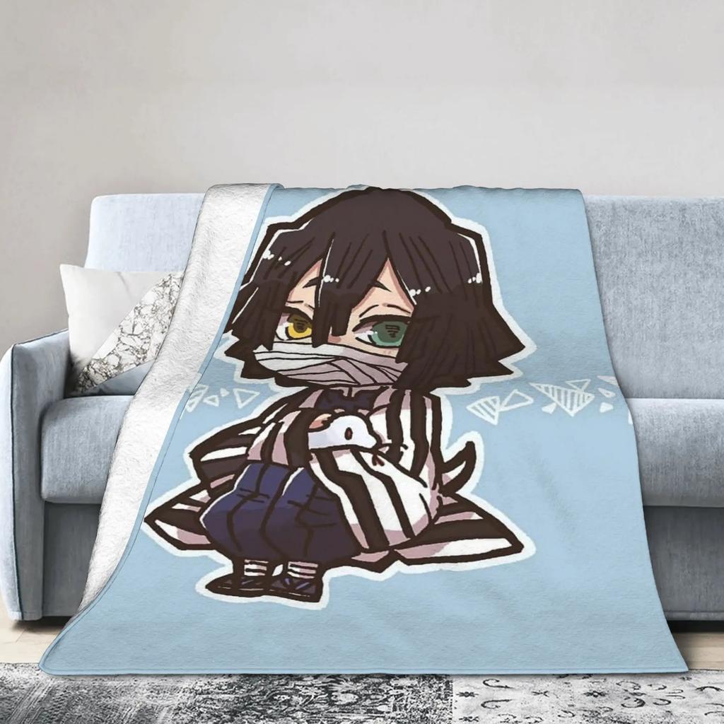 Demon Slayer Anime Flannel Throw Blanket xcm for Home Bedspread