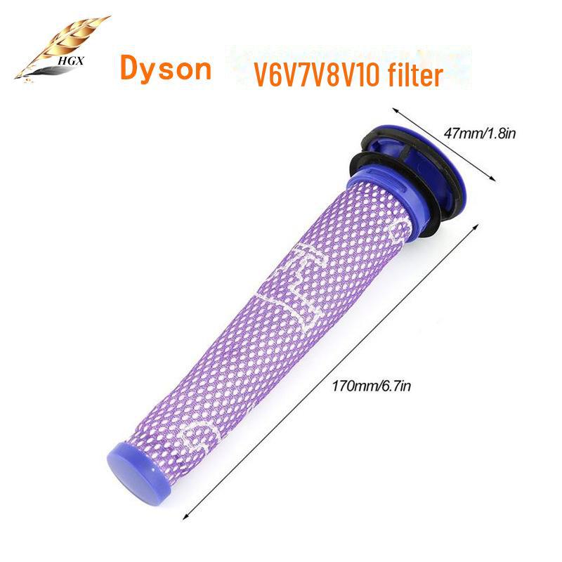 Acessórios compatíveis com Dyson V6: DC58, 59, 62, 74 – Filtro, Mangueira de Sucção Plana, Cabeça de Sucção