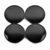 Set of 4 Wheel Center Caps, 65mm Outer Diameter, 59mm Inner Diameter, Simple Center Caps