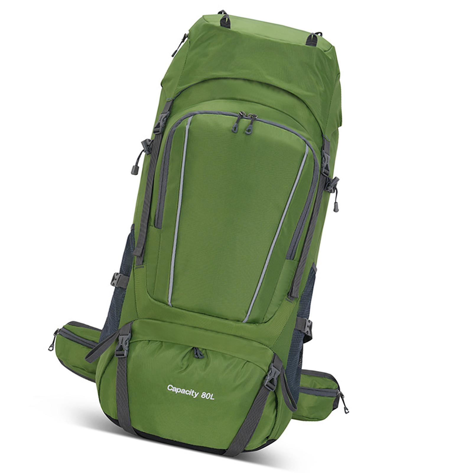 

80L Outdoor Backpack Camping Climbing Bag Oxford Cloth Mountaineering Backpack Large Capacity