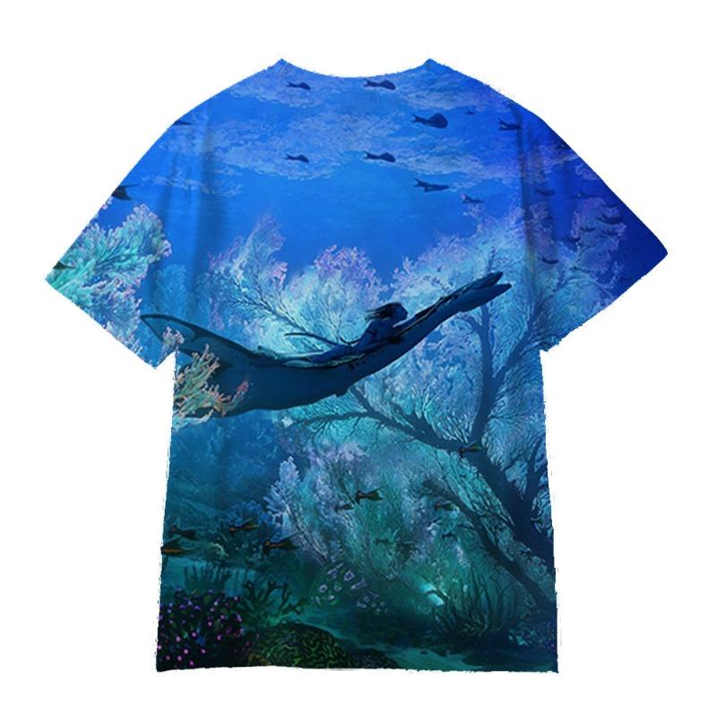 2026 Movie Avatar 3 Cartoon Print Children Outfit Breathable Trendy Boy and Girl Birthday Gift