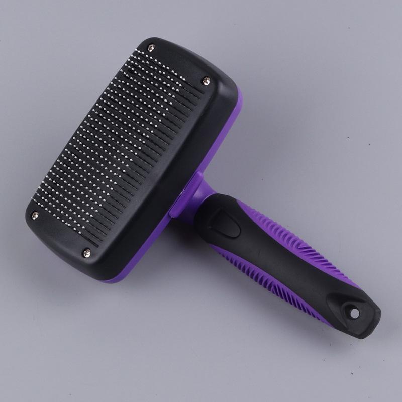 Pet Stainless Steel Needle Comb Self Cleaning Brush Clean Grooming Comb Dog Care Open Knot Comb Cat Automatic Telescopic Comb