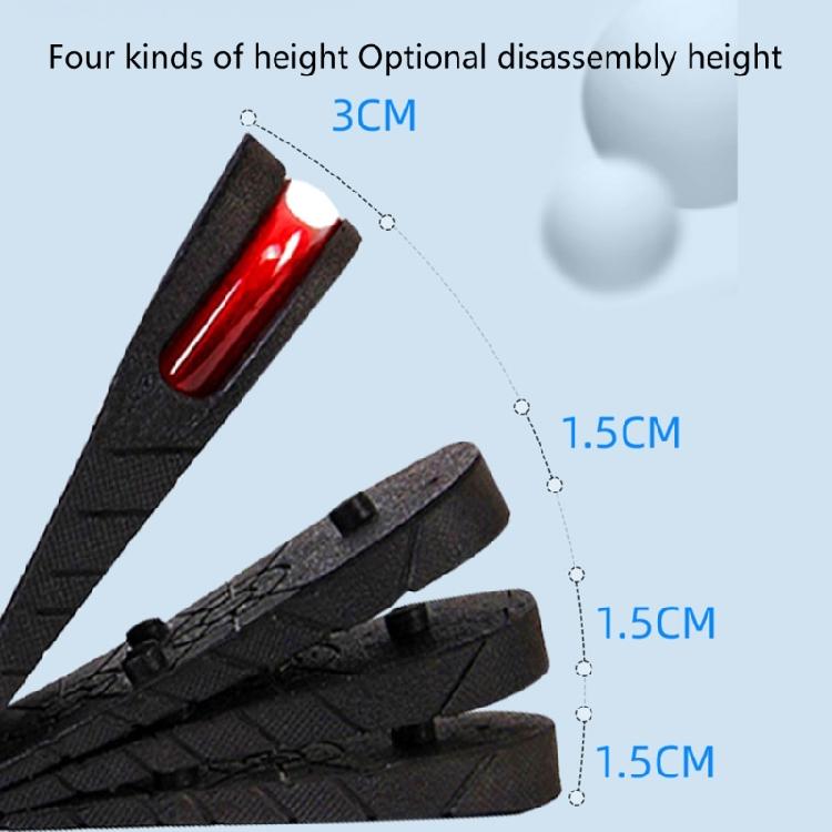 Breathable Height Increase Insole Cushion Invisible Elevator Adjustable Insoles