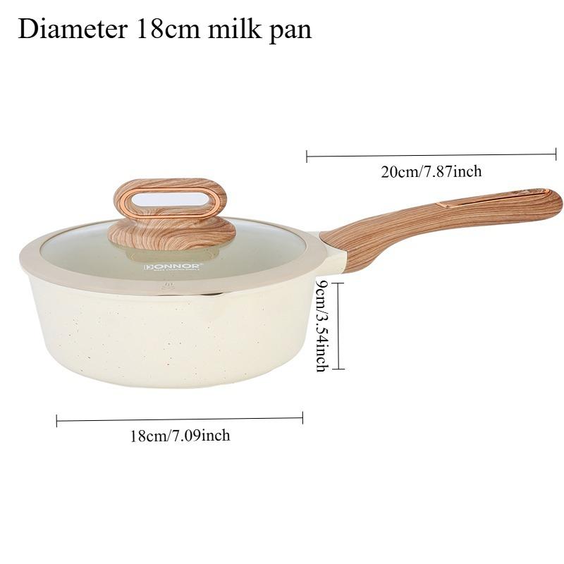 DONNOR Ceramic Cookware Sets Pots and Pans Set Nonstick  Induction Cookware Kitchen Cooking Set with Frying Pans Set