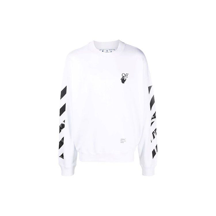 

Off-White Carav Arrow Skate Crewneck белые/черные мужские топы OMBA054F21FLE0110110 S