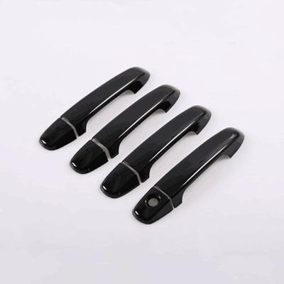 Für Toyota Yaris Vitz XP130 Fließheck 2012-2017 Glänzend Schwarz Chrom Auto Seite Türgriff Abdeckung Trim Aufkleber Auto