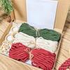 3pcs Woven Hand-Woven Cotton Rope Tapestry Christmas Tree Hanging DIY Kit Christmas Craft Gift Kit Very Suitable For Family Friends Holiday Gift