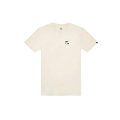 Vans X MoMA Dillo a un Amico Magliette Unisex Girocollo Bianco Vestibilità Regolare Moderata VN0A4TUQ1ID