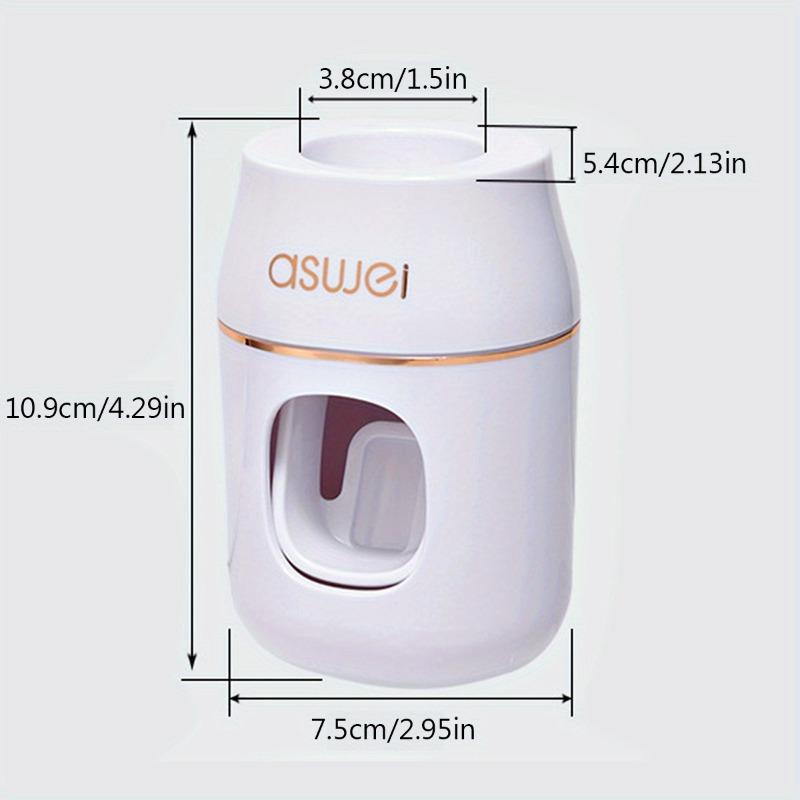 Upgrade Your Bathroom with this 1pc Toothpaste Squeezer and Storage Rack - Automatic Toothpaste Refills Made Easy!