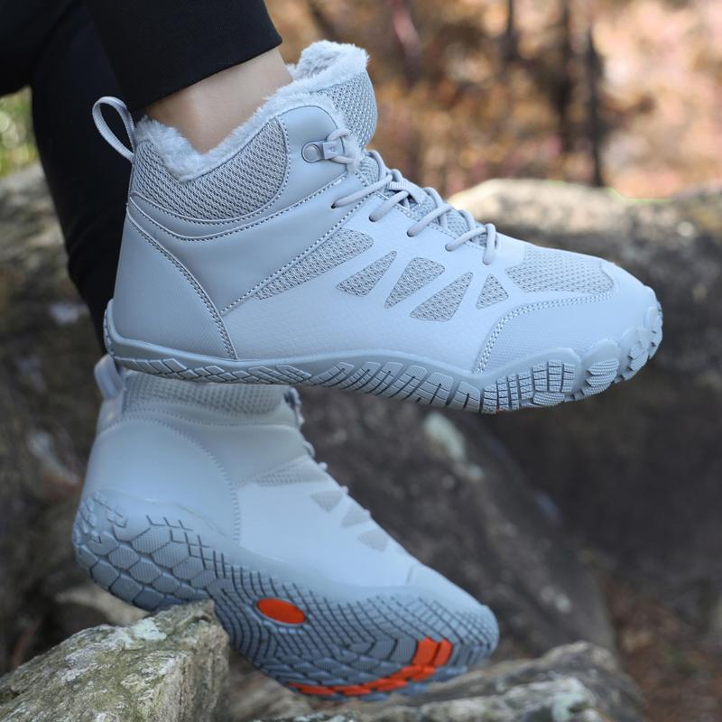 Herren Damen Winter Sneaker High-Top Schneestiefel Plüsch Warm Lässige Sportschuhe Rutschfest Camping Trekkingschuhe