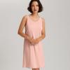 Hanro Cotton Sleeveless Nightgown  74807 Pink Blaze 