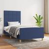 VidaXL Bed Frame with Headboard Blue 90x190 Cm Fabric3125023