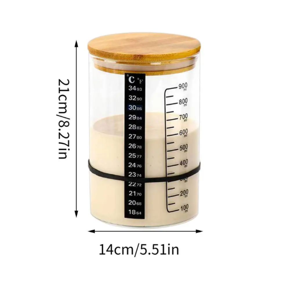 900ml Capacity Fermentation Container Wide Mouth Design Food Storage Tank  Fermentation Process