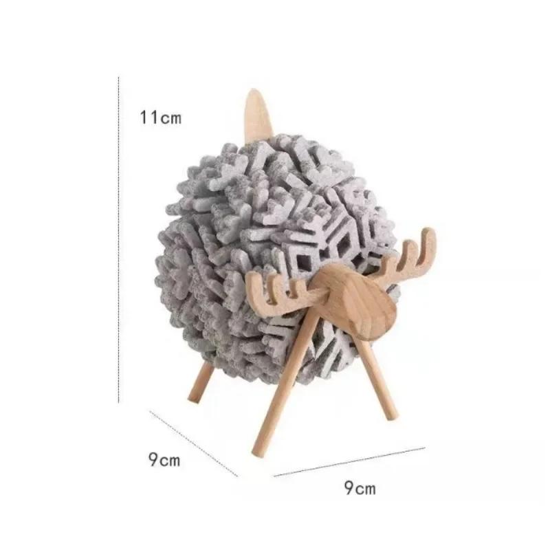1 Set Hochtemperatur-isolierte Untersetzer, rutschfest, verdickt, Tischset, Küchenzubehör, Filz, Schaf, Elch, Tischdekoration