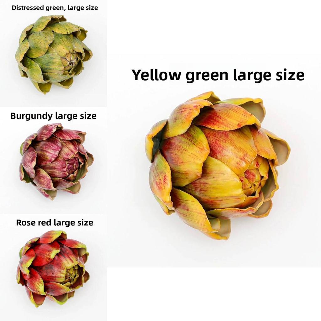 Artificial Artichoke Cynara Scolymus Head For Party Table Centerpieces And Event Decor