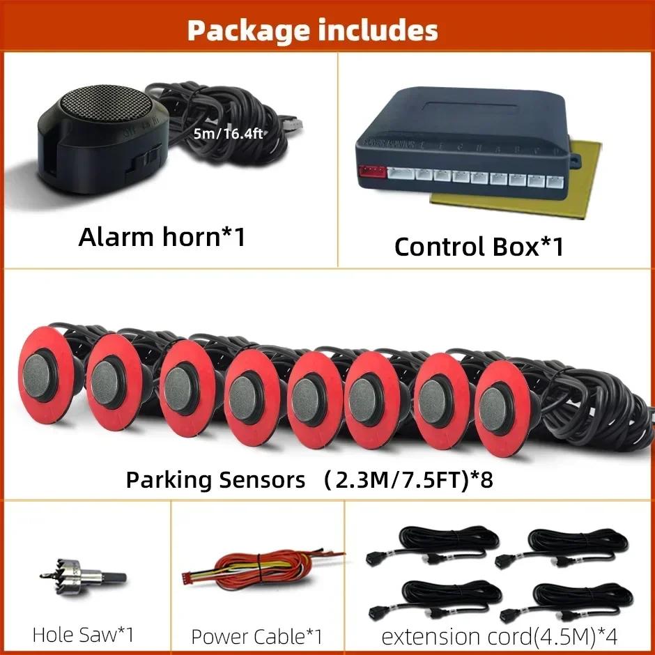 8 Parktronic Original Plane Parking SensorsEmbedded  for Bumper Adjustable DepthTo Assist Rear and Front Backup Radar System....