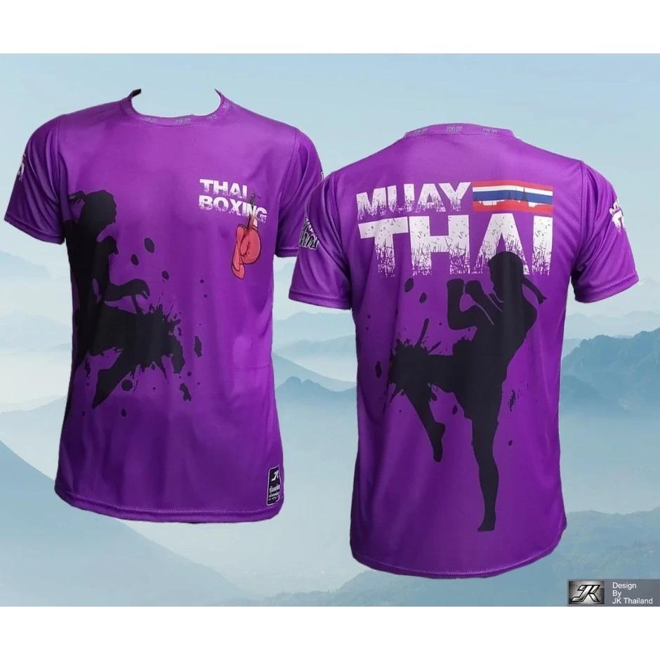 Muay Thai T-Shirt Kick Boxing 3D Print Vintage Training UV Protect Quick Dry Men Women Unisex Short Sleeve Round Neck MMA Mix Martial Art
