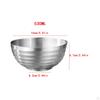 Stainless Steel Bowl ,Noodles Bowl, Double Walled Easy to Clean for Udon Soba Pho Noodle Insulation