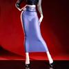 Women's High Lace Waist Wrap Hip Pencil Skirt 5D Ultra Thin Sheer Slim Skirt for Office Commute
