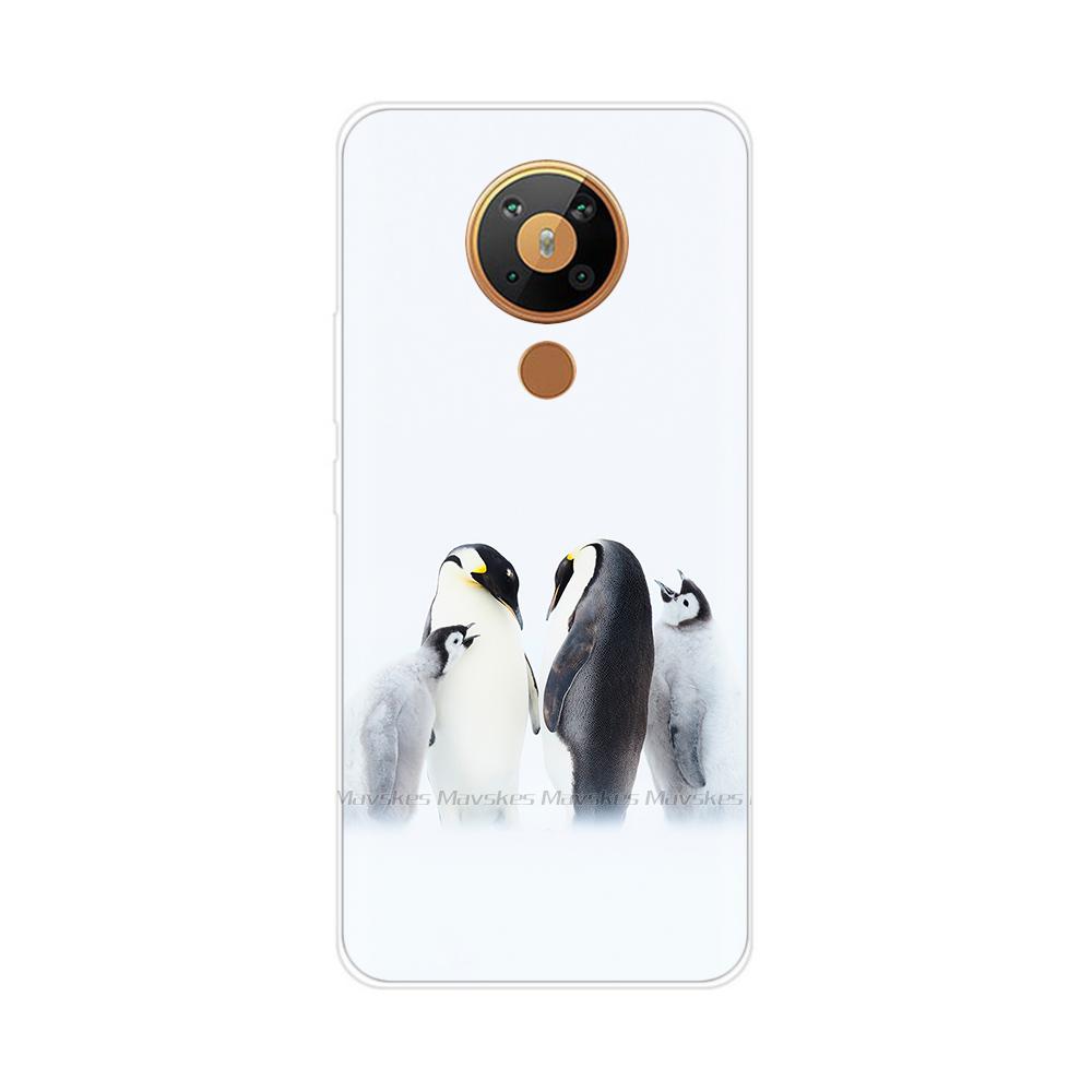 For Nokia 5.3 Case Transparent Phone Case Printing Bumper For Nokia 5.3 Nokia5.3 Case Back Cover 6.55'' TPU Soft Silicone Shells