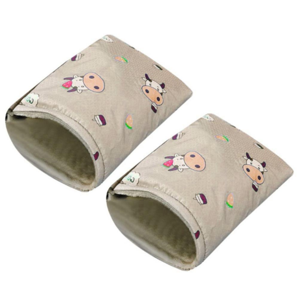 

Утепленные перчатки на руль мотоцикла, защита рук для скутеров, осень-зима Grey Calf