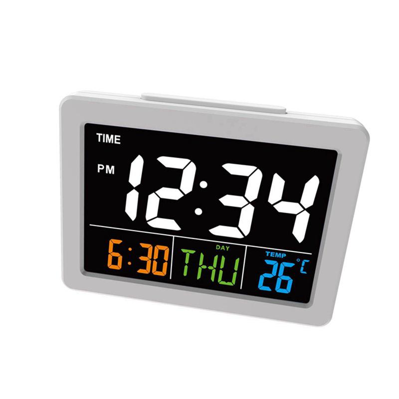 Color large screen LCD electronic clock with temperature alarm clock student alarm clock G2000