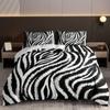Zebras Striped Duvet Cover Set 3-Piece Hotel Luxury Soft Bedding Set Comforter Cover Set(1 Duvet Cover + 2 Pillowcases)