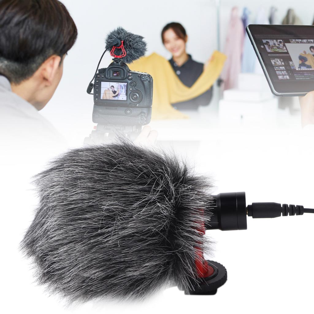 Directional Microphone Noise Reduction Portable Video Condenser Mic for SLR Camera Smartphone
